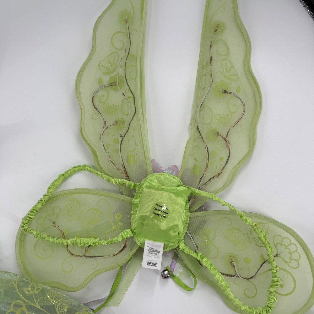 RARE Disney Store Tinkerbell 5 Piece Costume Light Up Wings size 5/6 - Picture 10 of 14